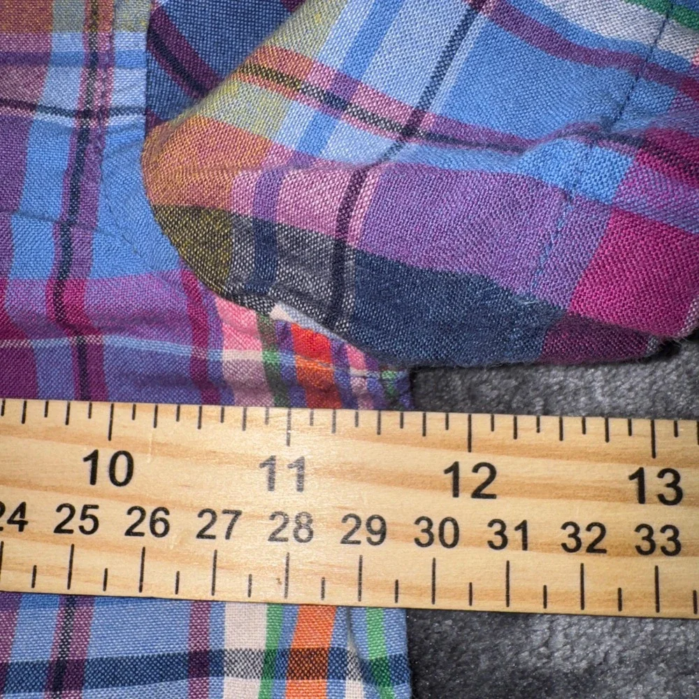 Ralph Lauren Toddler Boys Multicolor Plaid Short Sleeve Button Down Shirt 18M